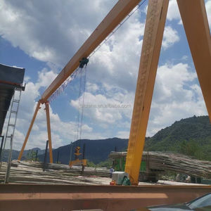 Grue à <span class=keywords><strong>portique</strong></span> électrique industrielle avec logo personnalisé avec poutre unique et double faisceau 5 tonnes-10 tonnes d'équipement de levage pour les usines - Product Image 1