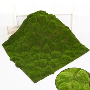 Heno de renos y hierba de panel, hoja decorativa de árbol preservada, bonsái sintético, musgo cuadrado artificial de alta calidad - Product Image 4