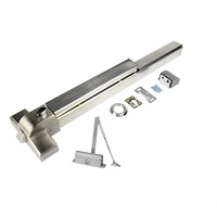 Serrure de porte coupe-feu en acier inoxydable 304 pour évacuation d'urgence, dispositif de sortie à barre tactile pour porte de sécurité