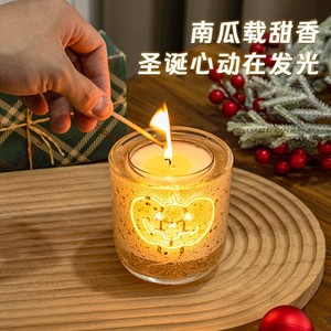 Vela aromática personalizada con luz LED, vaso transparente con base curva, venta al por mayor, regalo romántico para el Día de San Valentín, adorno. - Product Image 1