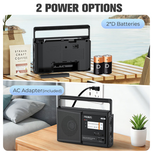 <span class=keywords><strong>Radio</strong></span> <span class=keywords><strong>Analogica</strong></span> Portatile PRUNUS AM <span class=keywords><strong>FM</strong></span> con Chip PVC, Alimentazione a Batteria e Presa AC, Ricezione Eccellente, <span class=keywords><strong>Radio</strong></span> <span class=keywords><strong>Analogica</strong></span> a Batterie D - Product Image 3