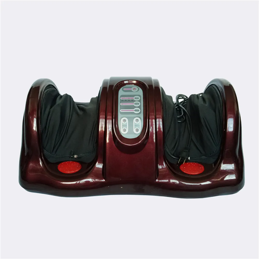 Deep 3D Kneading Rolling Vibration Relieves Air Compression Blood Circulation Foot Massager Machine Vibration With Heat