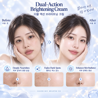 Crème éclaircissante double action Aichun Beauty 377 577 Arbutin Beurre de karité Hydratant riche en antioxydants pour les peaux ternes et irrégulières