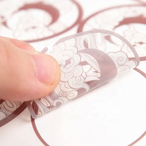 Autocollants transparents personnalisés en or rose imperméables avec logo pour la promotion (vente en gros) - Product Image 4