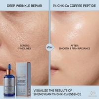 Sérum Peptidique au Cuivre GHK-Cu Fermenté à 1% avec Complexe de 12 Peptides, Acide Hyaluronique et Panthénol pour les Soins de la Peau