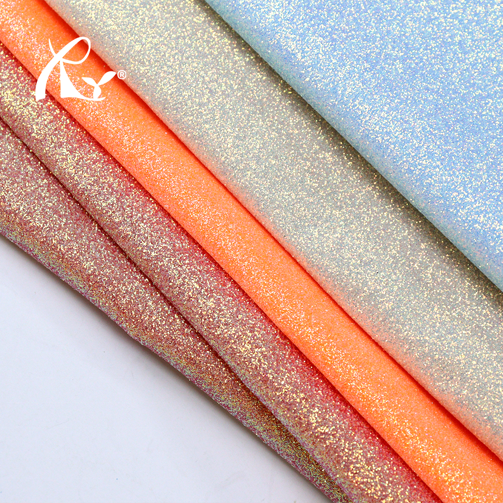 0.8mm Shining Sparkle PU Synthetic Glitter Leather for Fashion Luggage Bags Shoes