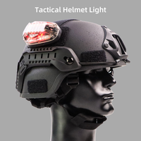 Lampe de casque tactique IR stroboscopique à 5 fentes, balise de survie, LED infrarouge et visible, durable, écologique, métal/nylon/plastique