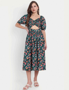 Robe d'été pour femmes, unie, naturelle, décontractée, coupe régulière, tissu en coton respirant, style bohème, longueur personnalisée - Product Image 2