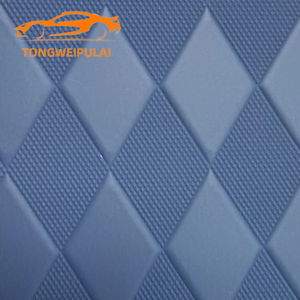 جلد صناعي منقوش ومبطن من البولي فينيل كلوريد مع رغوة 6 مم - بطانة محبوكة مقاومة للماء، قماش لسجاد السيارات 5D وتنجيد الأثاث الخارجي - Product Image 2