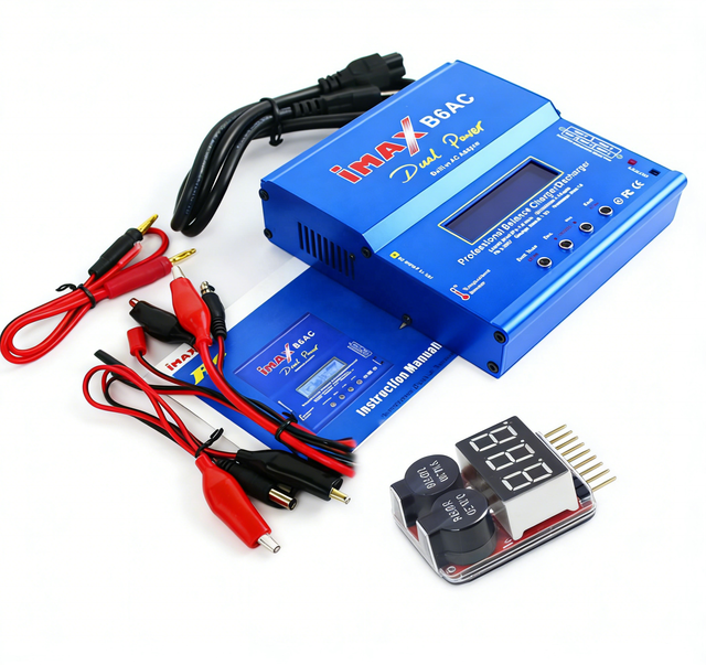 B6AC 80W Balance Charger  Discharger for 2S 3S 4S 5S 6S Lipo 1~15cell Ni-MH Battery+EU US Plug Battery Repair