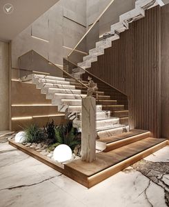 Escalera Recta <span class=keywords><strong>de</strong></span> Alta Gama Prefabricada en Acero y <span class=keywords><strong>Madera</strong></span> <span class=keywords><strong>para</strong></span> <span class=keywords><strong>Diseño</strong></span> <span class=keywords><strong>de</strong></span> <span class=keywords><strong>Interiores</strong></span> <span class=keywords><strong>de</strong></span> Villas - Product Image 6