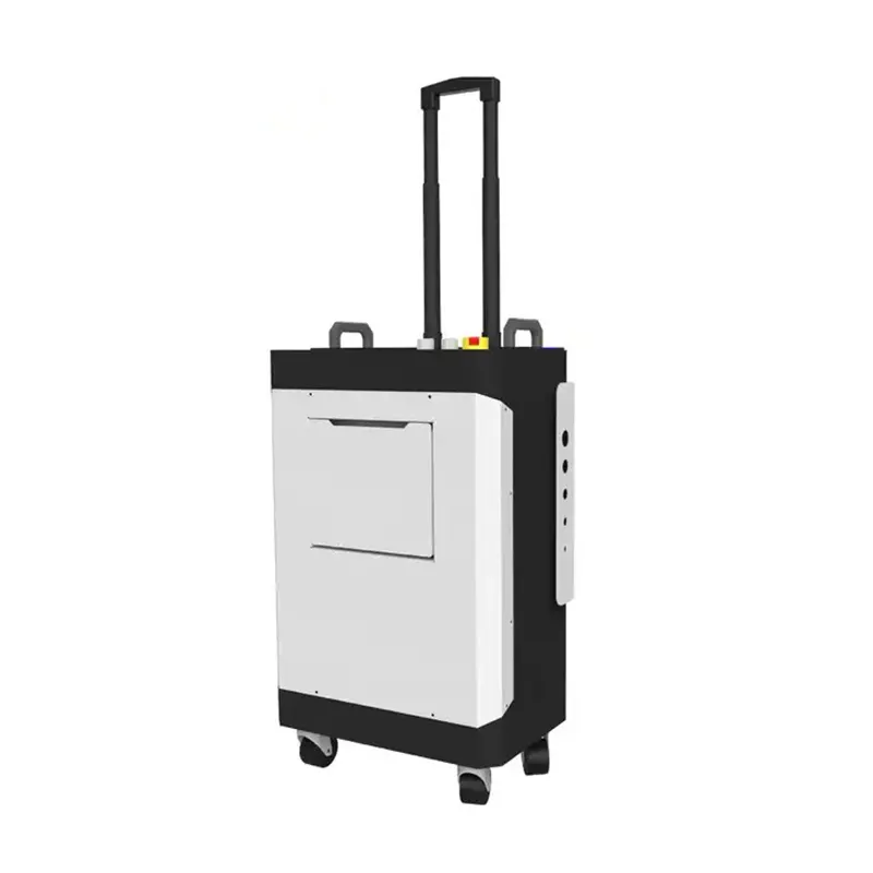 Sıcak satış taşınabilir lazer pas temizleme makinesi için 50W 100W sırt çantası lazer temizleme makinesi pas boya yağ kaldırma 200w 300w