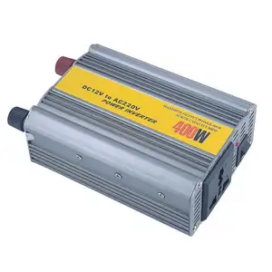 Adattatore per auto portatile da 400W convertitore per caricabatterie da DC 12V a AC 110V Inverter per auto con porta di ricarica USB