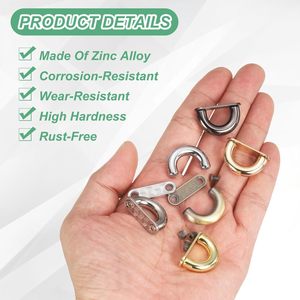 Pack D Ring Connector Buckles Alloy Arch Bridge Buckle Chain Strap Connector With Screws For Bag DIY <b>Leather</b> Craft <b>Backpack</b> Maki - Product Image 2