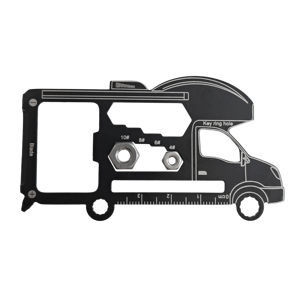 Многофункциональный инструмент-карта из нержавеющей стали для автодомов и кемперов, мультитул, промо-подарок, открывалка для бутылок, персонализированный с логотипом на заказ - Product Image 3
