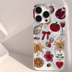 Fruit fleur coquille soleil impression argent soie <span class=keywords><strong>motif</strong></span> PC housse de téléphone portable pour <span class=keywords><strong>Iphone</strong></span> 8 X Xr Xs Max <span class=keywords><strong>11</strong></span> 12 13 14 15 16 17 Air - Product Image 5