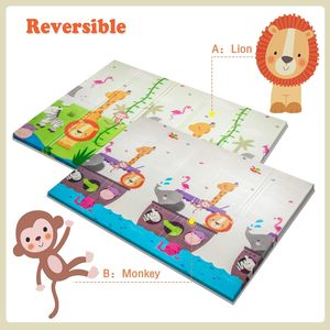 Customize Foldable Foam Baby Play Mat Extra Large Waterproof Activity Playmats for Babies Toddlers Infants Play &amp; Tummy <strong>Time</strong> - Product Image 5
