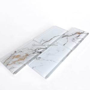 Piastrelle per pareti piastrelle per pavimenti in mosaico di pietra mix di vetro marrone Mica per cucina bagno Backsplash - Product Image 2