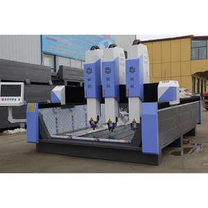 Machine de gravure automatique sur <span class=keywords><strong>marbre</strong></span> à 3 têtes, système PLC, CAD/CAM/G Code, 7,5 kW, 220 V/380 V, 50 Hz, puissance, 3000 mm, longueur, 4000*3000*2000 mm - Product Image 1
