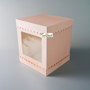 Cajas para Pasteles al por Mayor de Sunshine Factory, 350 g/m² y 400 g/m², Diferentes Tamaños con Tapa Separada y Laminado Mate para Almacenamiento de Alimentos - Product Image 2