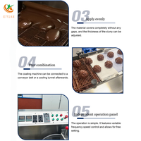 Tunnel de refroidissement de chocolat certifié CE, machine de production entièrement automatique pour l'enrobage de biscuits, beignets et chocolats