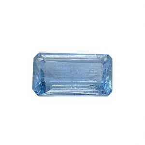 Pierre précieuse naturelle certifiée, aigue-marine de couleur supérieure, taille octogonale émeraude, avec une bonne qualité de lustre, pierre précieuse en vrac, 3,82 carats - Product Image 1