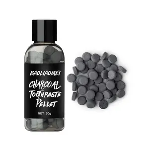 Private Label 100% Natural Mint Whitening Charcoal Toothpaste Tablets