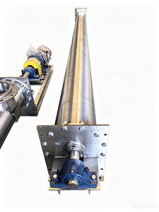 Convoyeur à vis en acier inoxydable 304 pour ligne de blanchiment des amandes - Product Image 4