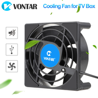 Électronique portable USB Mini ventilateur en plastique de refroidissement radiateur domestique Vontar C1 Plus pour ordinateur PC Ugoos H96 X96 Max HK1 T95 TV Box