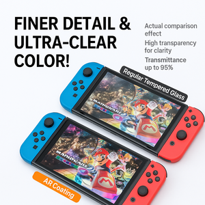 Pour Nintendo <span class=keywords><strong>Switch</strong></span> Film anti-reflet OLED Console <span class=keywords><strong>de</strong></span> <span class=keywords><strong>jeu</strong></span> portable <span class=keywords><strong>Switch</strong></span> Lite Protecteur d'écran 9H Nano Film anti-déflagrant - Product Image 3