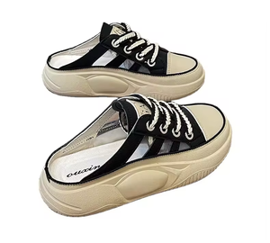 รองเท้าผ้าใบผู้หญิงปี 2026 น้ำหนักเบา ระบายอากาศได้ดี บุด้วยผ้าตาข่าย ยืดหยุ่น สวมใส่สบาย เหมาะสำหรับเดิน - Product Image 1