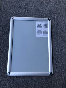 Nhôm A4 Snap khung với phía trước mở <span class=keywords><strong>Clip</strong></span> PVC chất liệu có sẵn trong vòng và mô hình vuông mô hình số A2 - Product Image 3
