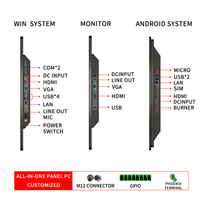 Moniteur de présentation de réunion OED ODM écran LCD tablette HD ordinateur support mural panneau PC industriel tout-en-un intégré