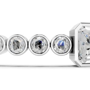 Bracelet élégant pour femme, personnalisé, avec diamants sertis, en argent sterling 925 plaqué or, chaîne à maillons, bijoux hip-hop, cadeau - Product Image 6
