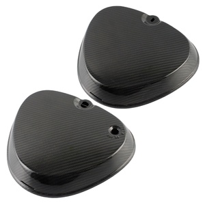 Yhmoto 100% คาร์บอนไฟเบอร์ Seitendeckel ฝาครอบด้านข้างสี่เหลี่ยมสำหรับซิมสัน S50 S51 S53 S70 - Product Image 1