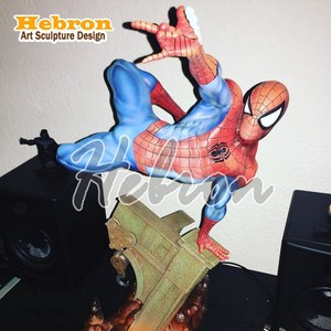 Statue grandeur nature Spiderman, figurine d'action d'extérieur, sculpture anime, décoration publique, décoration artistique pour la maison et le cinéma, Super Man, Mario - Product Image 3