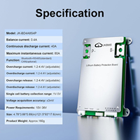 JIKONG Smart BMS JK-BD4A8S4P 40A 8S 24V Active Balance 0.4A Sistem Manajemen Baterai LiFePO4 Li-ion PCBA
