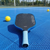 Raket Pickleball New J3CR Blue Crystal 16mm Busa Dual-Density Hot Pressing Gen 5 EPP Foam Core Serat Karbon T700 untuk Hiburan