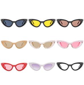 Aodun Винтажный стиль пятиконечная звезда бриллиантовые солнцезащитные очки с бриллиантами кошачий глаз солнцезащитные очки - Product Image 1