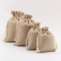 Sacs en lin naturel écologiques pour les petits commerçants, promotion de cadeaux, service d'impression de logo personnalisé, vente en gros