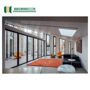 Lukliving fenêtres fixes en aluminium de haute qualité impact d'ouragan grand mur de fenêtre en verre avec stores entre <span class=keywords><strong>le</strong></span> verre - Product Image 3