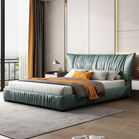 Cadre de lit Queen Size insonorisé pour hôtel SPARKLE Mobilier de chambre d'hôtel Lits de luxe en bois