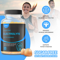 Gummies d'hydratation sans sucre à pectine électrolytique, marque privée, pour adultes, sportifs, vitaminés, certifiés GMP