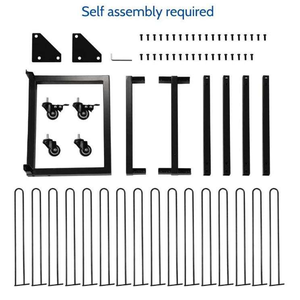 Supporto in ferro da stampa per pavimenti in vinile supporto per <span class=keywords><strong>rotolo</strong></span> di tessuto nastro espositore con ruote mobili - Product Image 3