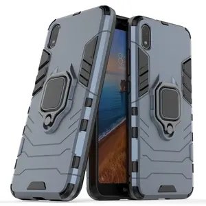 Coque de protection avec anneau en métal pour xiaomi, étui magnétique en tpu pour téléphone portable, xiaomi redmi 7a,