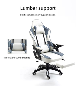 <span class=keywords><strong>Silla</strong></span> <span class=keywords><strong>Gamer</strong></span> de Alta Calidad y Lujo con Reposacabezas Ajustable, Blanca con <span class=keywords><strong>RGB</strong></span> - Product Image 3
