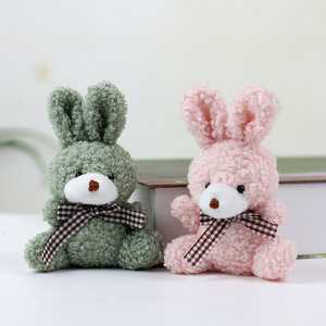 Custom Cartoon Mini <b>Rabbit</b> Teddy Bear Keychain Plush <b>Toy</b> Stuffed Doll Tie Bunny Soft Pillow Plush <b>Toy</b> Home Decor Plush Keychain - Product Image 2