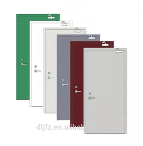 3 hours double opening steel fire rated door commercial door entry door for school hospital mall with good quitly made in China - Product Image 1