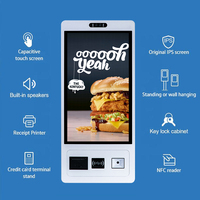Quiosco de Pago TouchWo en Oferta, Quiosco de Pedidos Autoservicio para Restaurantes, Quiosco con Pantalla Táctil Capacitiva, Impresora, Escáner y NFC