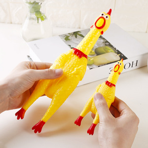 Pollo chillón divertido, pollo chillón extraño, juguete sonoro para mascotas, pollo que grita, venta al por mayor de fábrica para vendedores callejeros - Product Image 3